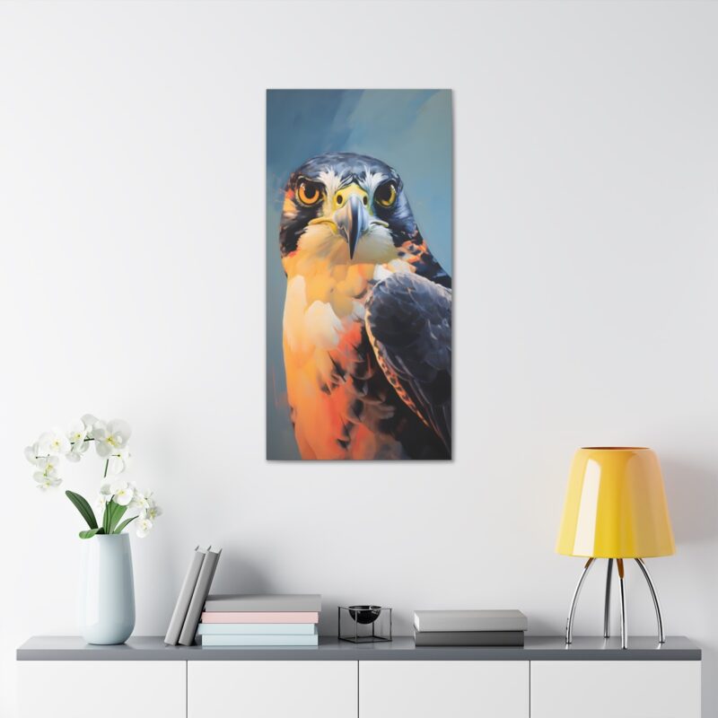 Naturism Pastel Painting of a Kesterel Portrait - Fine Art Print Canvas ...