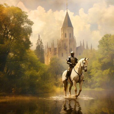 Medieval KNight with Castle