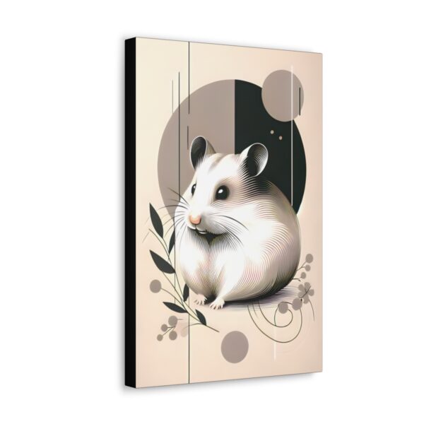 Hamster Minimalist Wall Art – Canvas Wraps 🎁🐹 🎨