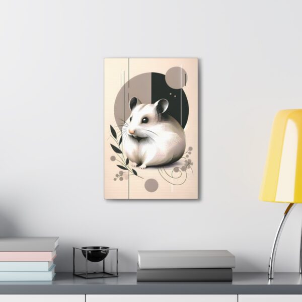 Hamster Minimalist Wall Art – Canvas Wraps 🎁🐹 🎨