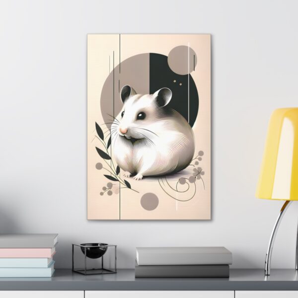 Hamster Minimalist Wall Art – Canvas Wraps 🎁🐹 🎨