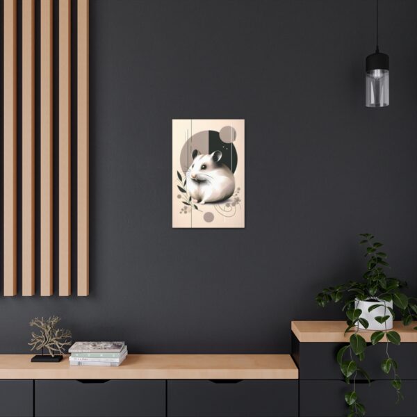 Hamster Minimalist Wall Art – Canvas Wraps 🎁🐹 🎨