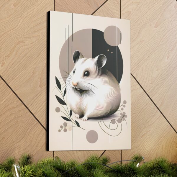 Hamster Minimalist Wall Art – Canvas Wraps 🎁🐹 🎨