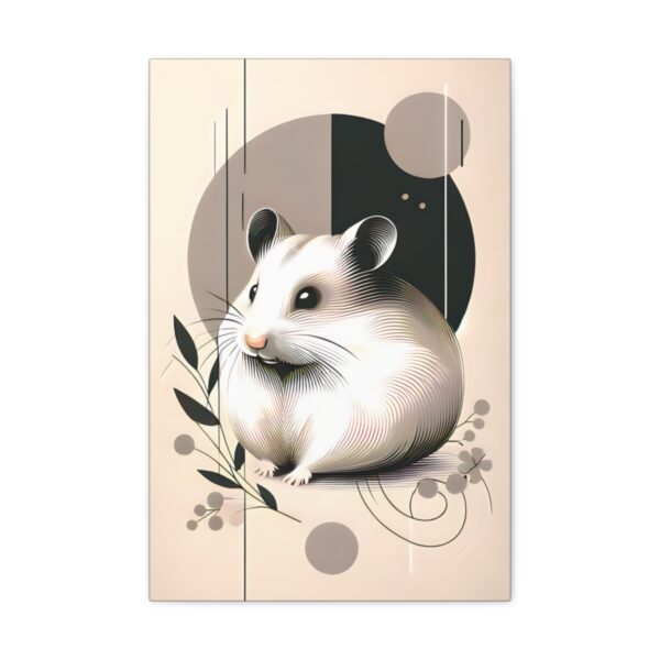 Hamster Minimalist Wall Art – Canvas Wraps 🎁🐹 🎨