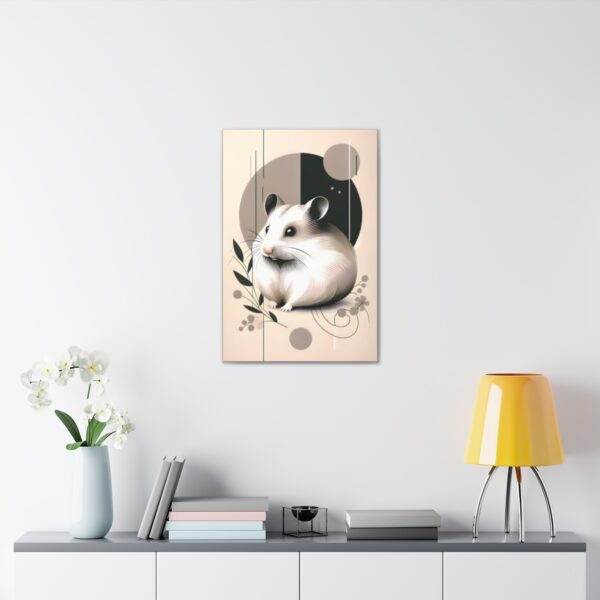 Hamster Minimalist Wall Art – Canvas Wraps 🎁🐹 🎨