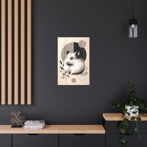 Hamster Minimalist Wall Art – Canvas Wraps 🎁🐹 🎨