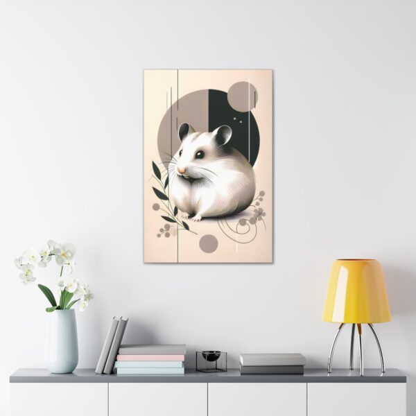 Hamster Minimalist Wall Art – Canvas Wraps 🎁🐹 🎨