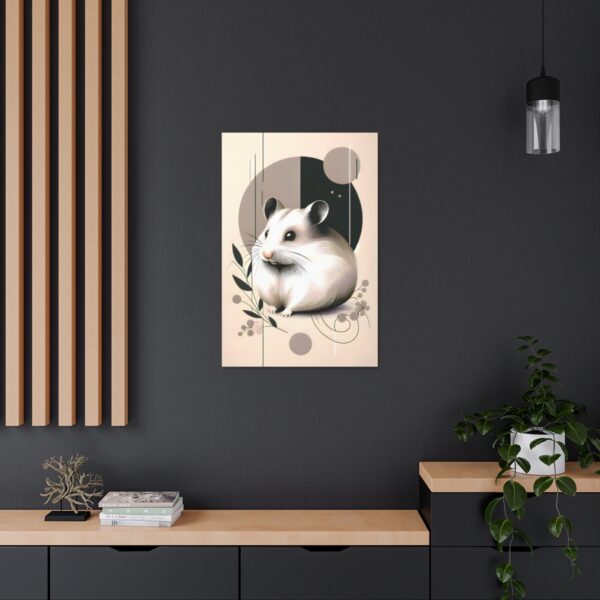 Hamster Minimalist Wall Art – Canvas Wraps 🎁🐹 🎨