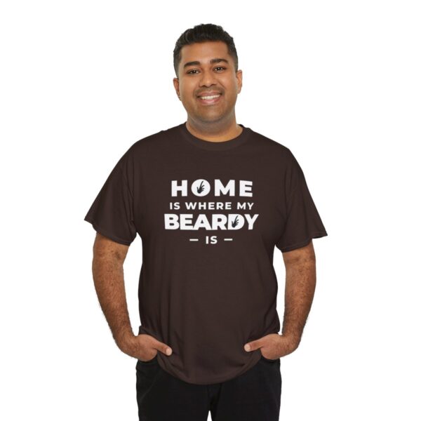 Home is Where My Beardy Is Heavy Cotton Tee