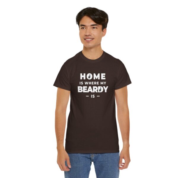 Home is Where My Beardy Is Heavy Cotton Tee