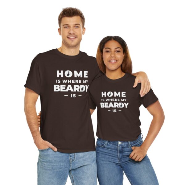 Home is Where My Beardy Is Heavy Cotton Tee