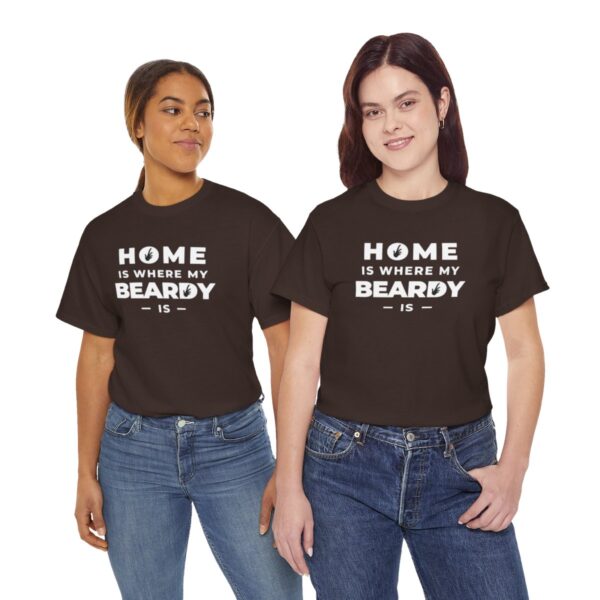 Home is Where My Beardy Is Heavy Cotton Tee