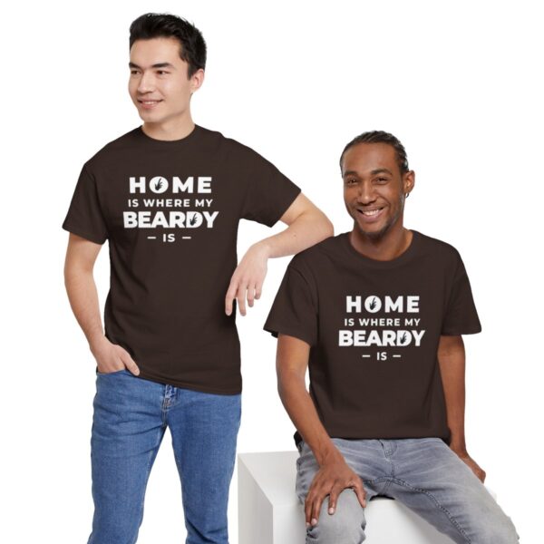 Home is Where My Beardy Is Heavy Cotton Tee