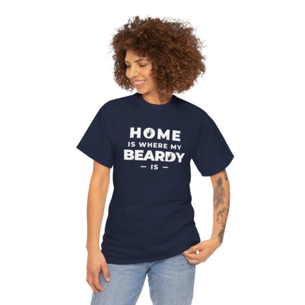 Home is Where My Beardy Is Heavy Cotton Tee