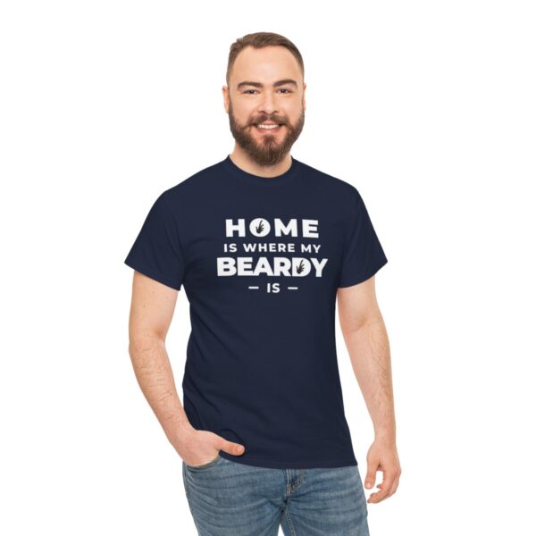 Home is Where My Beardy Is Heavy Cotton Tee