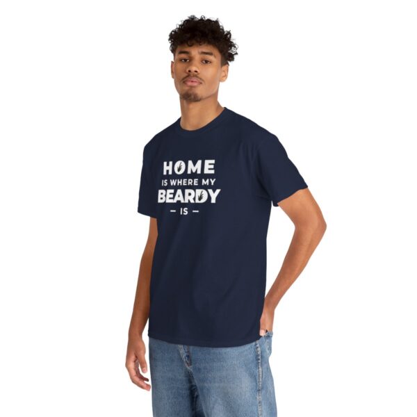 Home is Where My Beardy Is Heavy Cotton Tee