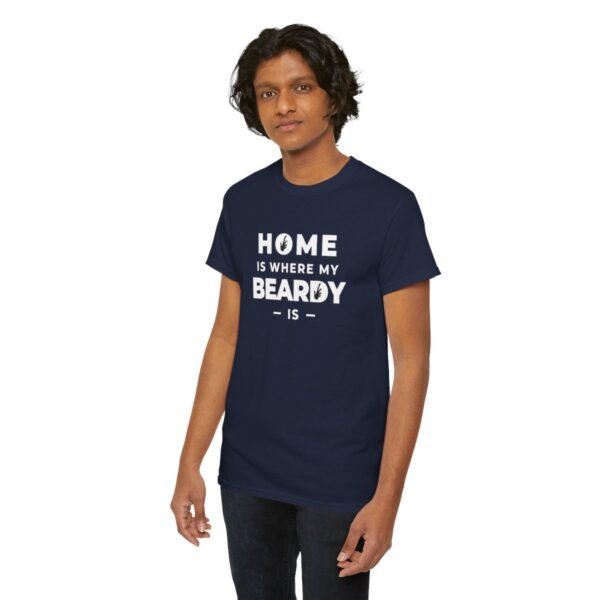 Home is Where My Beardy Is Heavy Cotton Tee