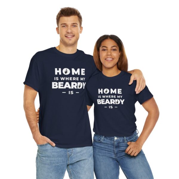 Home is Where My Beardy Is Heavy Cotton Tee