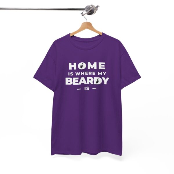 Home is Where My Beardy Is Heavy Cotton Tee