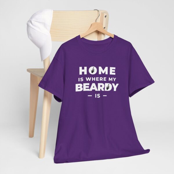 Home is Where My Beardy Is Heavy Cotton Tee