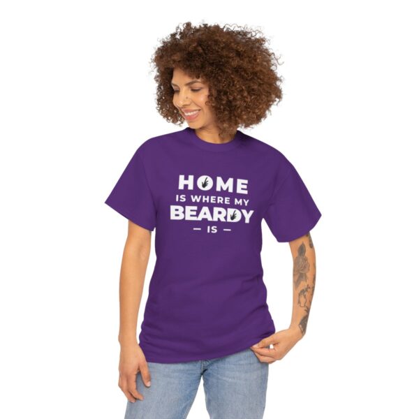 Home is Where My Beardy Is Heavy Cotton Tee