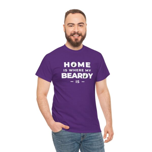 Home is Where My Beardy Is Heavy Cotton Tee