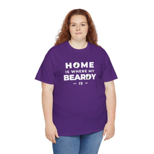 Home is Where My Beardy Is Heavy Cotton Tee