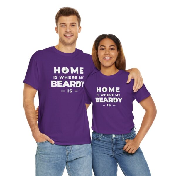 Home is Where My Beardy Is Heavy Cotton Tee