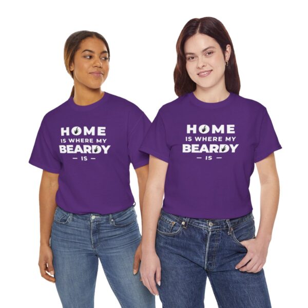 Home is Where My Beardy Is Heavy Cotton Tee