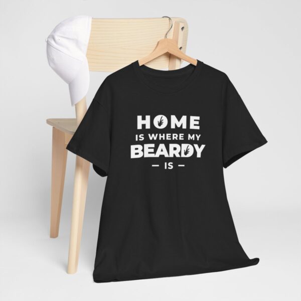 Home is Where My Beardy Is Heavy Cotton Tee