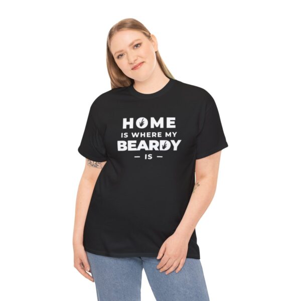 Home is Where My Beardy Is Heavy Cotton Tee