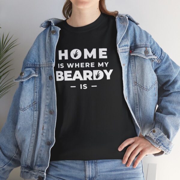 Home is Where My Beardy Is Heavy Cotton Tee