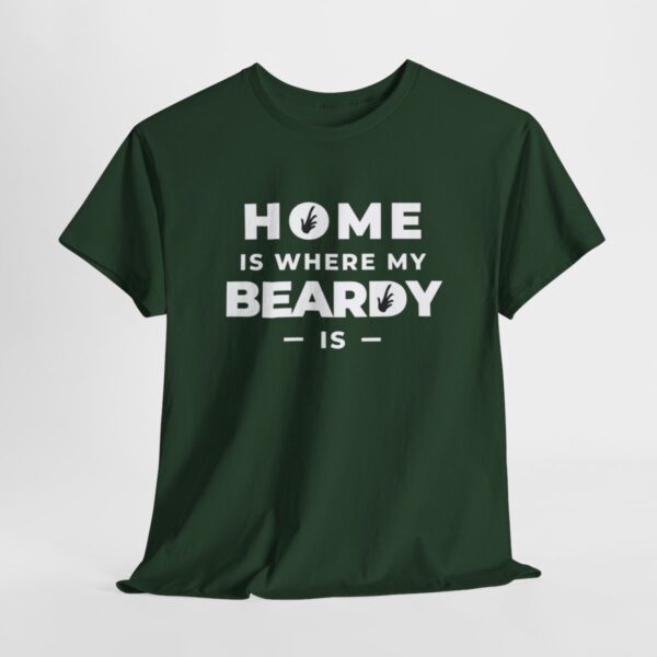 Home is Where My Beardy Is Heavy Cotton Tee