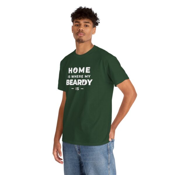 Home is Where My Beardy Is Heavy Cotton Tee