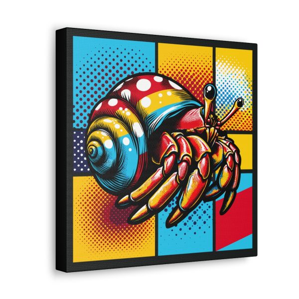 Pop Art Hermit Crab Canvas Wall Art