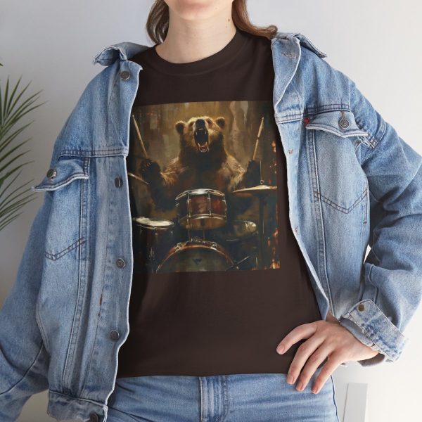 Grizzly Bear Playing the Drums T-Shirt