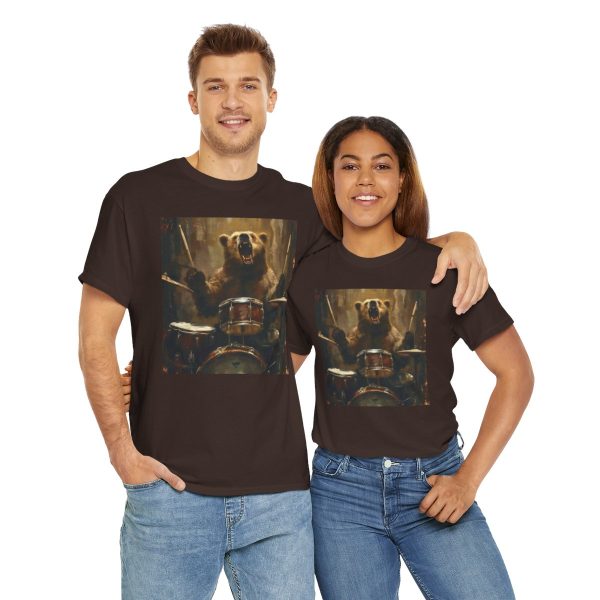 Grizzly Bear Playing the Drums T-Shirt