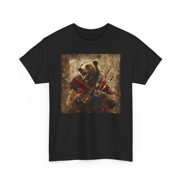 Grizzly Bear Playing the Bagpipes T-Shirt