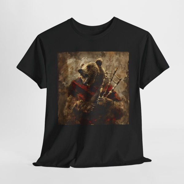 Grizzly Bear Playing the Bagpipes T-Shirt