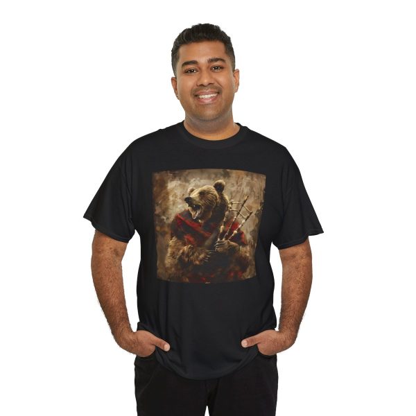 Grizzly Bear Playing the Bagpipes T-Shirt