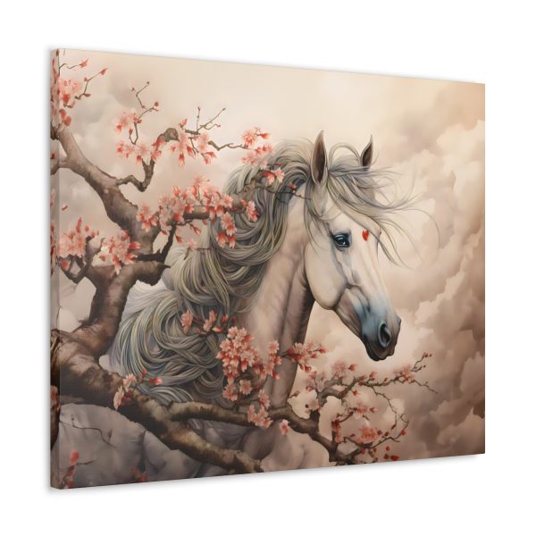 A Mare Named “Cherry Blossom” Canvas Art Print