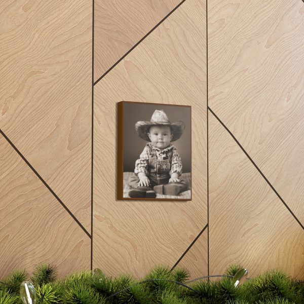 Baby Cowboy – “There’s a New Sheriff in Town!” Canvas Art Print