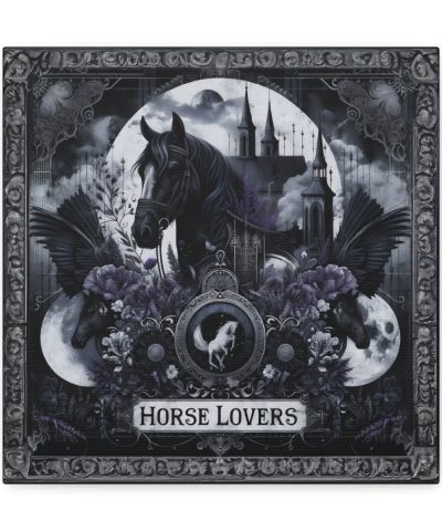 Gothic “Horse Lovers” Canvas Art Print