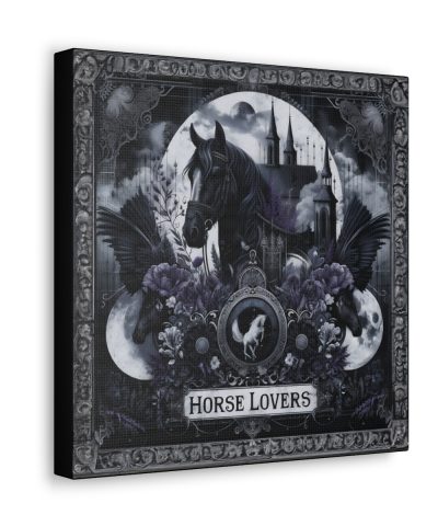Gothic “Horse Lovers” Canvas Art Print