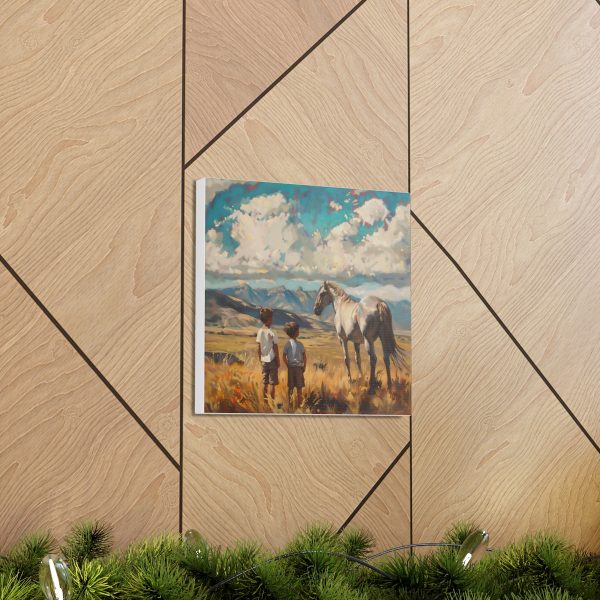 An Afternoon on the Range Canvas Art Print