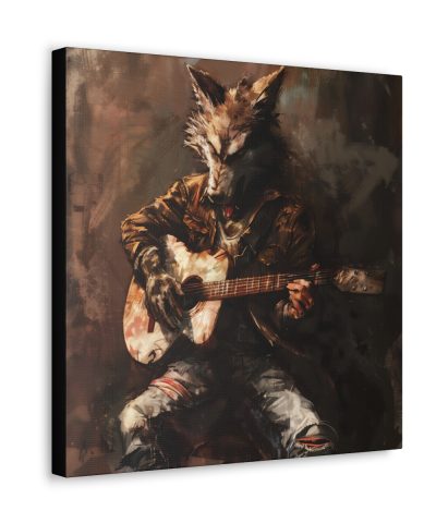 38113 42 400x480 - Wolf Playing the Guitar Canvas Art Print