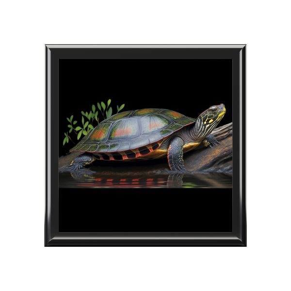 Painted Turtle Jewelry, Trinket, and Memory Box