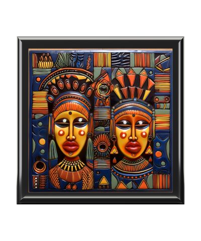 72880 165 400x480 - Two Masks African Art Wood Jewelry and Trinket Box