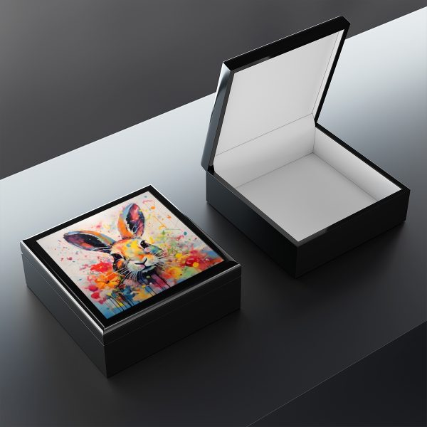 Pop Art Bunny Rabbit Art Print Gift and Jewelry Box