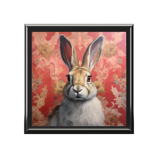 Vintage Victorian Bunny Rabbit Art Print Gift and Jewelry Box